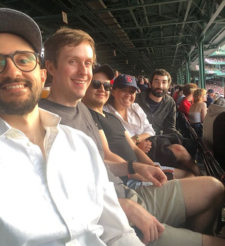 Epilepsy fellows at Fenway Park